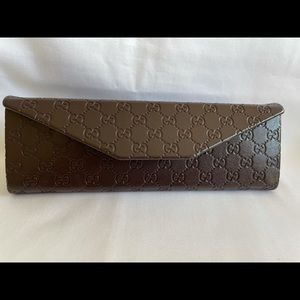 GUCCI Tri-fold Leather Eyeglasses Case